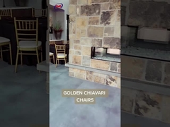 4本の棒の座席袋が付いている金キアーヴァリの椅子の椅子9ZJ01